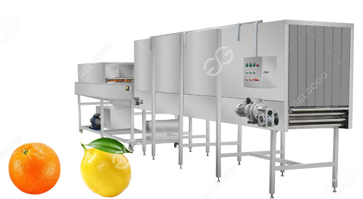 citrus waxing machine